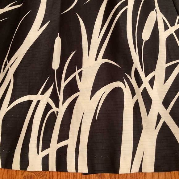 Vintage Dress by Mila Honolulu Black & White Sleeveless Full Skirt Tie Belt Sz S - Picture 13 of 16